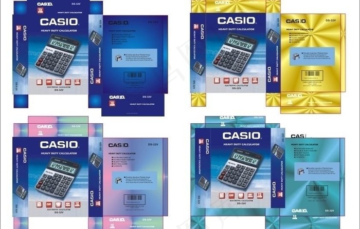 计算器盒子设计图片cdr矢量模版下载