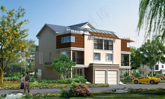 别墅景观效果图图片