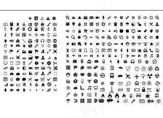 网站制作常用黑色图标图片