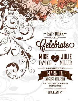 婚礼请柬背景图片