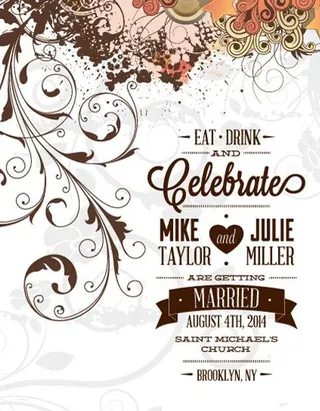 婚礼请柬背景图片