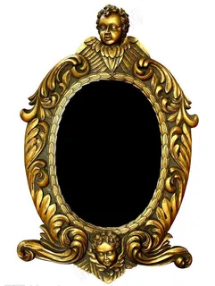 欧式金色华丽画框素材图片