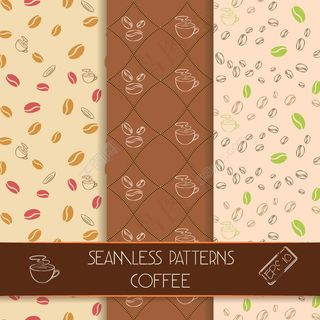 咖啡无缝背景