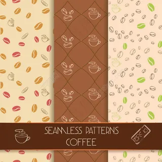 咖啡无缝背景