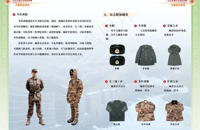 07式军服冬装宣传教育图册13（共...(4200X2970(DPI:254))psd模版下载