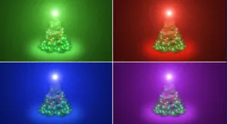 圣诞树灯光AE素材