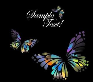 蝴蝶花纹背景矢量图片