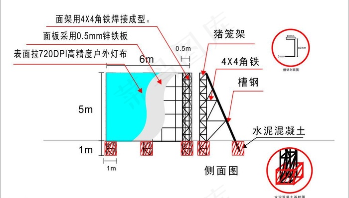 广告牌图片cdr矢量模版下载