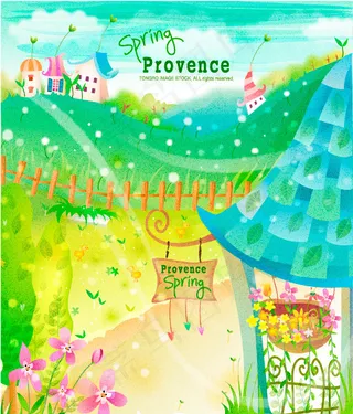 春天花朵盛开的唯美景色