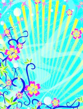 花之飞舞设计背景图片高清psd下载