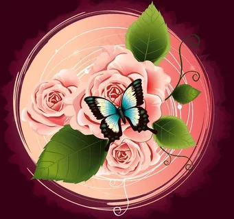 矢量玫瑰花4免费下载