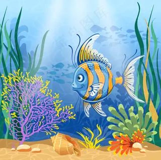 卡通海底世界主题