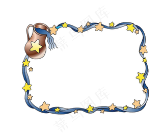 可爱卡通边框PNG透明背景免扣素材