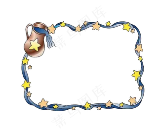 可爱卡通边框PNG透明背景免扣素材