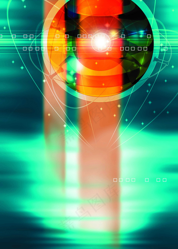 瞳孔数字科技背景