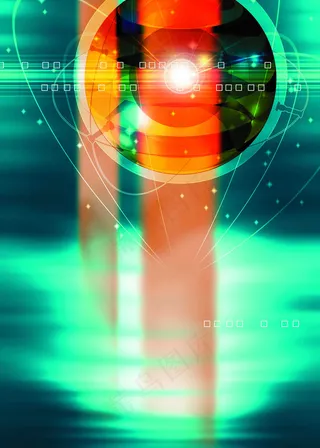 瞳孔数字科技背景