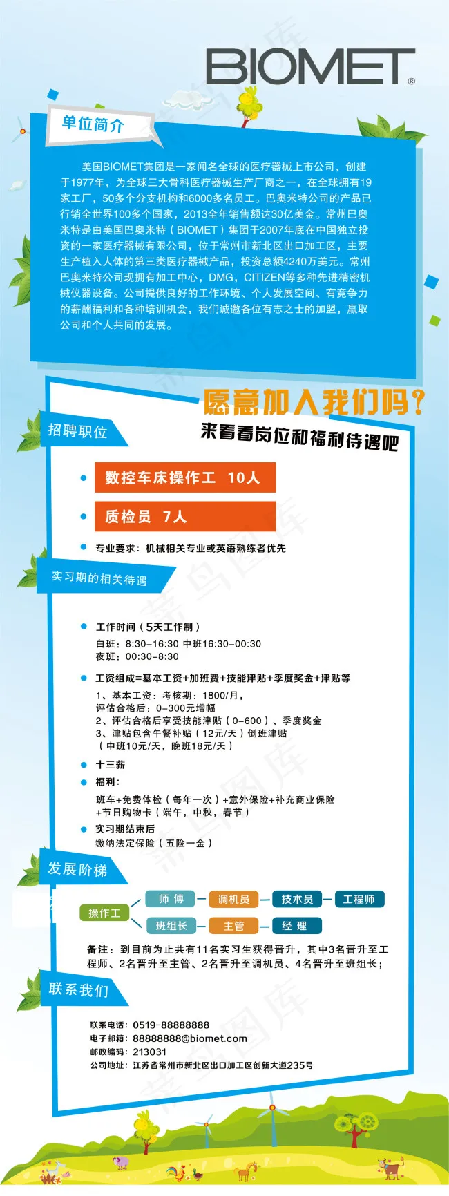 企业个性招聘展架(7095X18900(DPI:300))psd模版下载