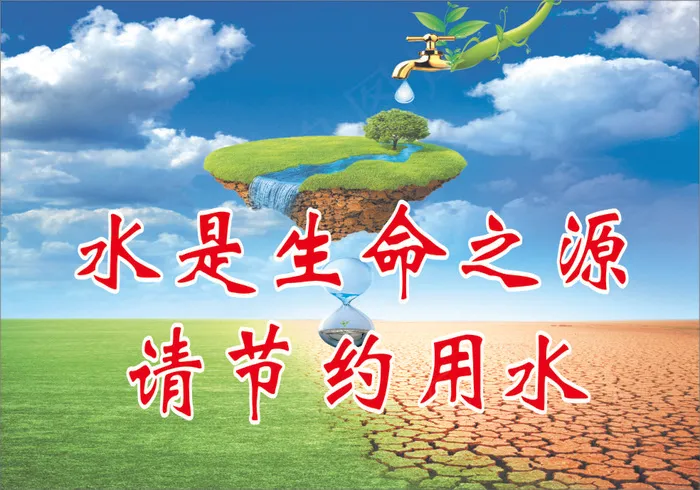 水是生命之源cdr矢量模版下载