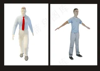 行走的男人3d模型