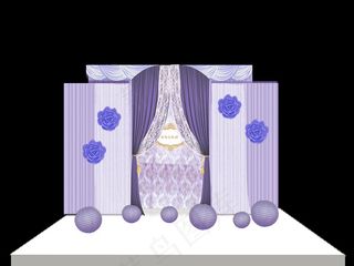 婚礼布幔拍照背景