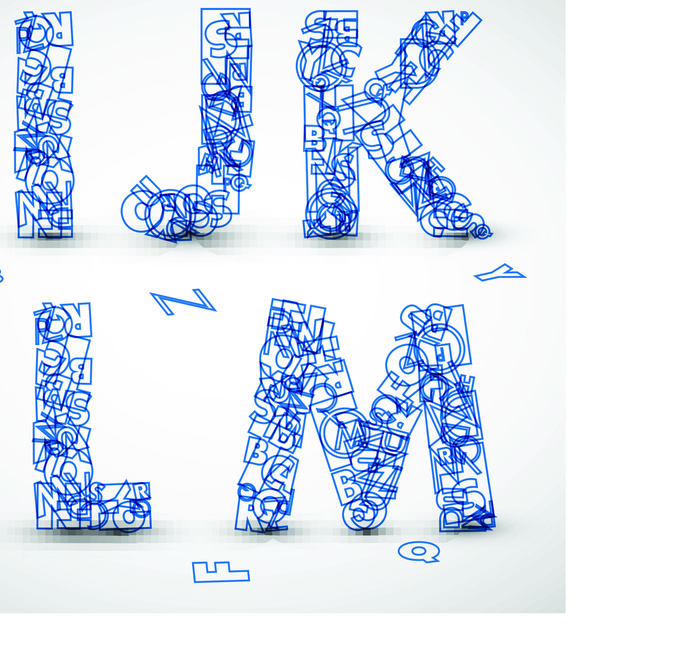 创意字母设计矢量图4