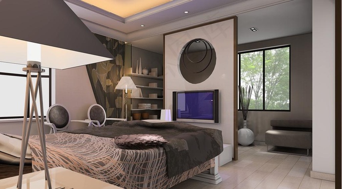 欧式卧室设计效果图片