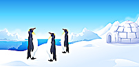 冰天雪地 大海 冰块 森林 草图片