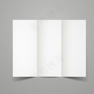 空白折页展示矢量素材 广告折页图片