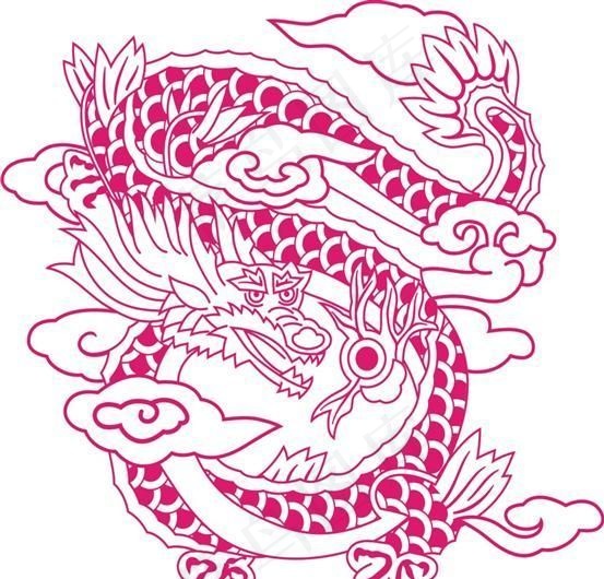中国龙 古典元素 龙纹矢量素材 c...cdr矢量模版下载