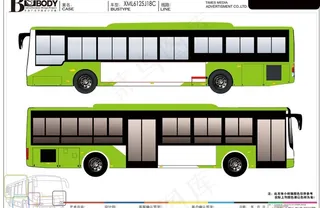公交车车体模板