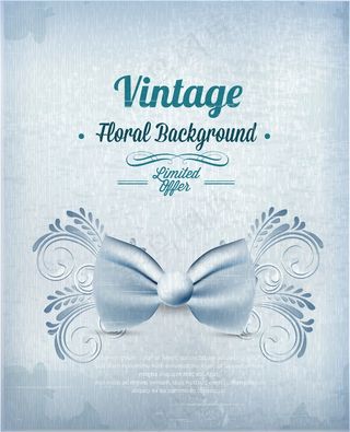 随着春天的花朵和蝴蝶复古插画矢量