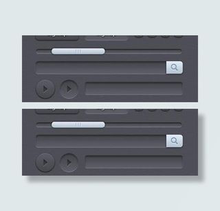 网页播放器ui控件按钮psd