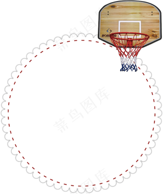 卡通篮球小报模版设计