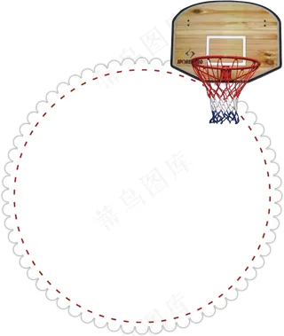 卡通篮球小报模版设计