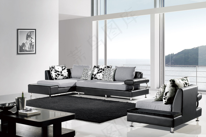 家居沙发背景图