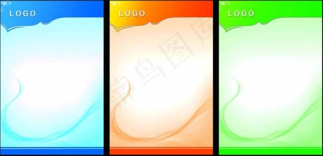 公司展板图片psd模版下载