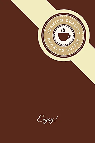 咖啡菜单封面eps,ai矢量模版下载