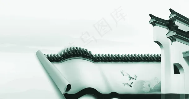 中国古典建筑psd分层素材 中国古典建筑psd分层素材