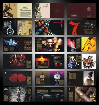 高档广告公司画册设计矢量素材