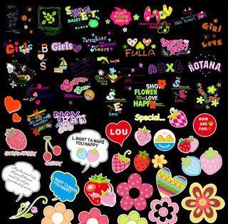 淘宝宝贝可爱装饰图标PSD分层素材