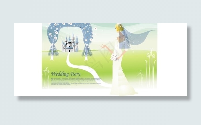 矢量婚礼人物061