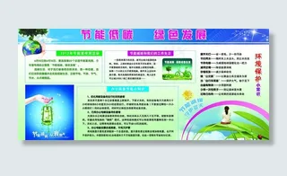 节能低碳 展板 节能展板 绿色展板...