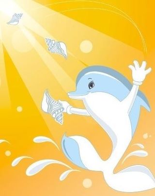 魅力海豚 海豚跳水 水滴图片