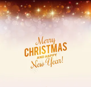 梦幻圣诞新年海报矢量素材