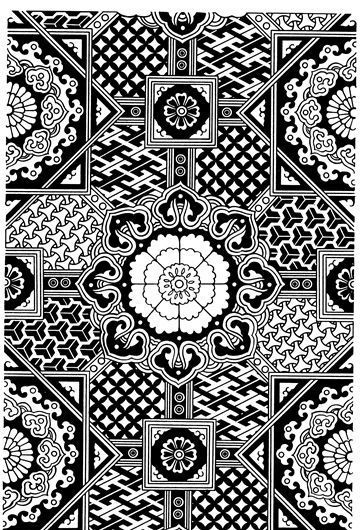 元明时代 矢量版画 古典图案 矢量中华五千年 AI源文件_0142ai矢量模版下载
