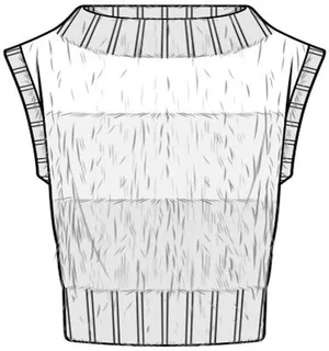 无袖毛衣设计图