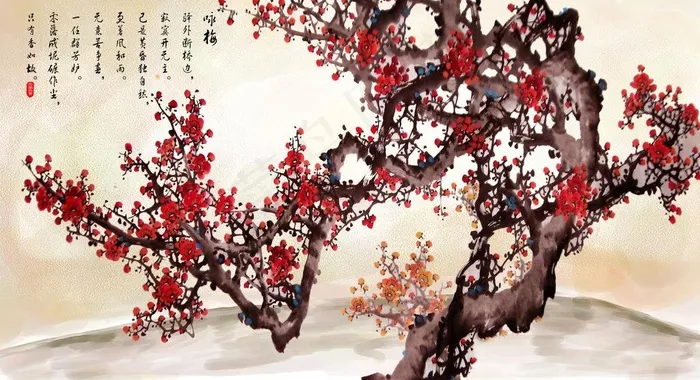 梅花图片(5906X3543(DPI:300))psd模版下载