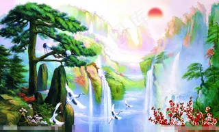 迎客松素材下载