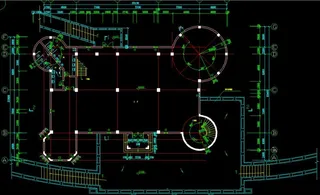 古城堡全套施工图 一层平面
