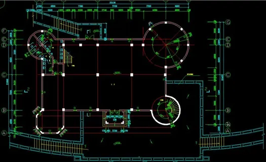 古城堡全套施工图 一层平面 古城堡全套施工图 一层平面